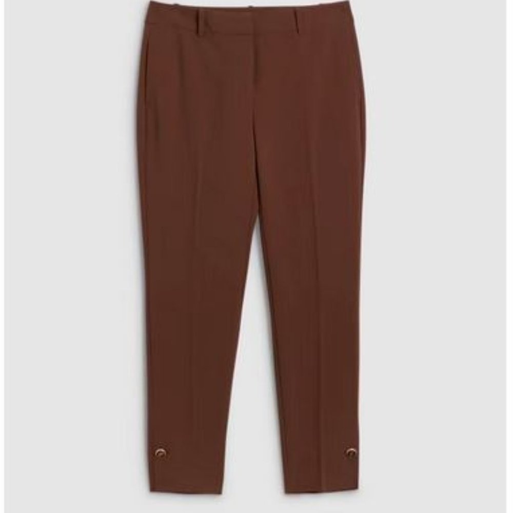 MELANIE LYNE:  Giselle Slim Leg Pants - brown